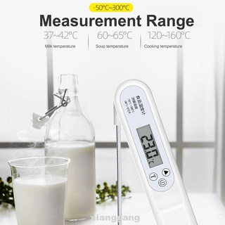 Pantalla LED digital de leche barbacoa cocina plegable cocina lectura instantánea con sonda termómetro de alimentos