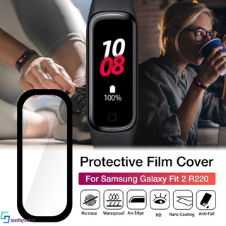 Adecuado para Samsung Galaxy Fit 2 SM-R220 pulsera inteligente 3D película protectora compuesta curvada 【SUN】