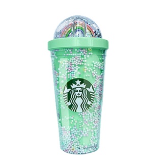 Starbucks Tumbler Starbucks Rainbow Starlight taza 450ml con paja taza de café taza