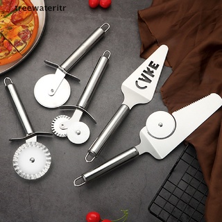 [tre] cortador de pizza de acero inoxidable cortador de pizza de doble rodillo cortador de pizza de cocina herramienta de pizza.
