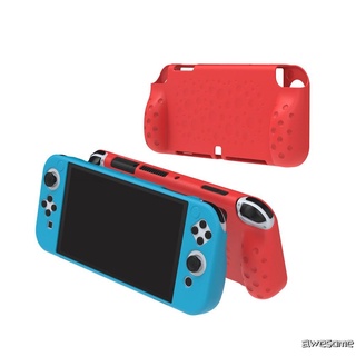 Silicone Case For Nintnedo Switch OLED Protective Cover All-Round Case With Card Slot For Switch OLED Host Game Accessories Awesome