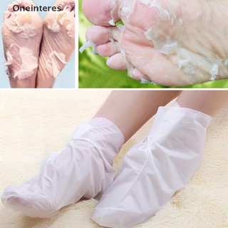 Oneinteres Peeling foot mask pedicure socks heel exfoliating to remove dead skin on legs .