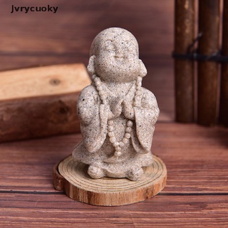 MONGE Jvrycuoky Escultura monje estatua arenisca Buda Escultura Fengshui figuritas decoración en casa BR