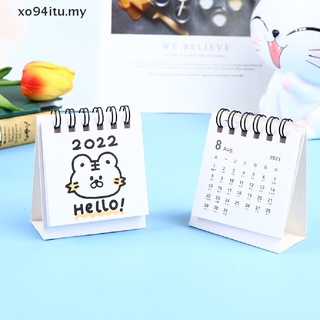 Xoitu 2022 Mini calendario de escritorio anual Agenda organizador calendario Dual Daily Scheduler.
