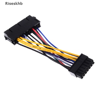 riseskhb 24pin 24p a 14pin atx cable adaptador de alimentación para lenovo ibm dell h81 *venta caliente