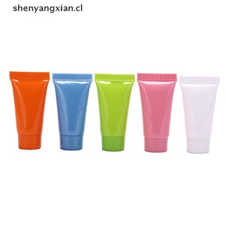 (nuevo) 5pcs cosmética suave tubo 10ml loción plástica contenedores vacíos botellas reutilizables shenyangxian.cl (6)