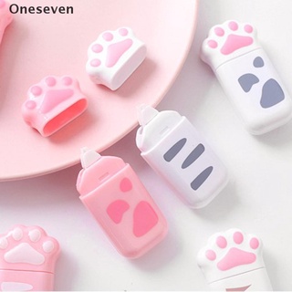 [Oneseven] 1pc Cat Claw Portable Correction Tape Kawaii White Out Corrector . (8)