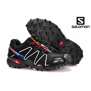 [disponible en inventario] salomon/speedcross 1 al aire libre profesional senderismo deporte zapatos de los hombres zapatos negro rojo 40-46zapatos deportivos para hombres y mujeres
