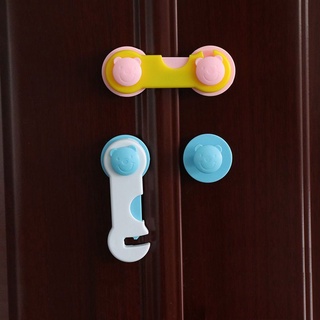 AVERETTE Portable Safety Door Lock High quality Children Security Protector Baby Cabinet Lock Lightweight Anti-pinch Cupboard Plastic Cartoon Baby Care Infant Safety Lock (5)