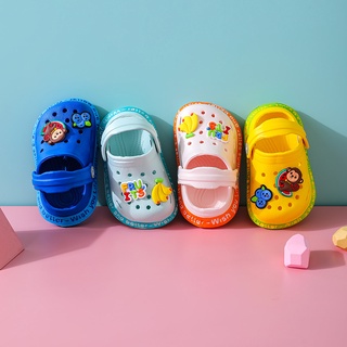 Los niños CROCS sandalias edad/antideslizante sandalias de los niños/CORCS sandalias zapatos 1-5 años motivo fruta mono