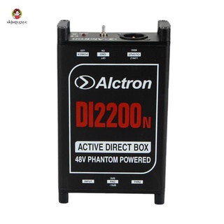 alctron di2200n active di box direct box impedancia conversión de caja di caja