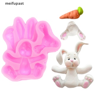 [meifupast] Molde De Silicona Conejito De Pascua 3D Conejo Fondant Moldes Para Tartas Herramientas De Cupcakes Cocina CL