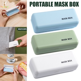 máscara caja de almacenamiento de máscara caso portátil desechable máscaras cara caja máscara contenedor a prueba de polvo máscaras titular