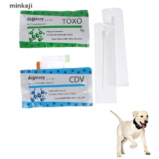 minki - tarjeta de prueba de papel para detección de parvovirus para mascotas, perro, cdv/toxo. (1)