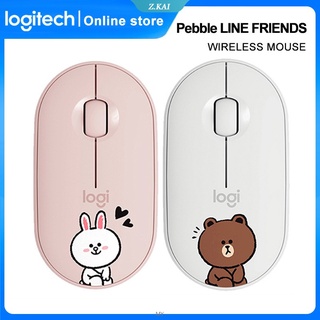 Logitech Pebble M350 mouse inalámbrico Bluetooth original Mini & Thin 1000DPI óptica de alta precisión【ZK】