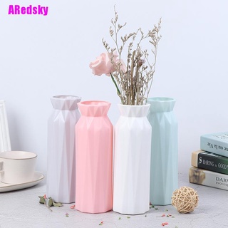 [Aredsky] florero de plástico creativo nórdico decoración hogar imitación jarrón de cerámica (1)