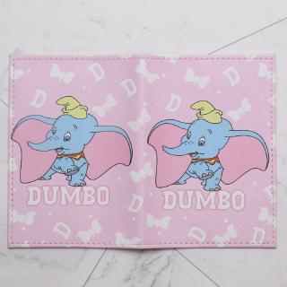 Cartoon Dumbo titular de pasaporte Clip suministros de viaje bolsa de protección de documentos (9)