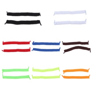 Adults Coil Elastic No Tie Shoelaces Sports Twist Tieless Shoe Laces Strings (5)