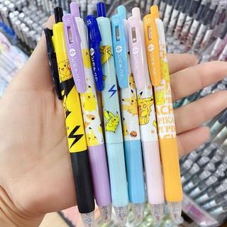 Nuevo producto Bolígrafo de gel Pikachu, estudiantes nacionales japoneses y coreanos limitados presionan bolígrafo negro