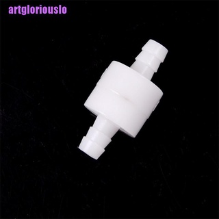[artgloriouslo] 8 mm 1/4" plástico blanco de una vía en línea válvula de retención para combustible Diesel Gas líquido aire (1)