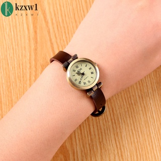 Kzxw1 reloj De pulsera De cuarzo Fino Vintage para mujer con correa De cuero Pu