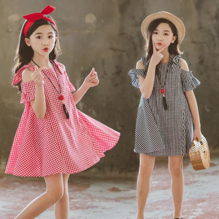 Vestido de niño niñas vestido a cuadros vestido de niños faldas vestidos de alta calidad rentable lindo vestidos de personalidad vestidos de moda niñas vestidos dulces faldas bonitas vestidos de moda
