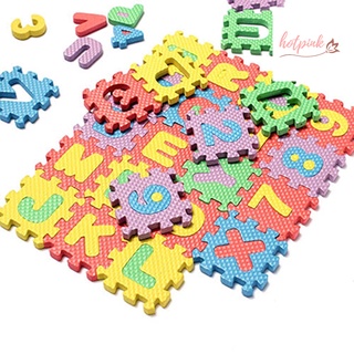 hp 36 unids/set niño niños novedad alfabeto número eva rompecabezas espuma alfombras juguete