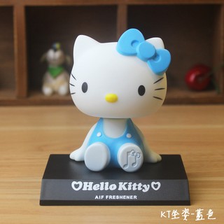 Muñecos De Coche Hello Kitty Cabeza Agitando Modelo Adornos Figura Decoración Automática (4)