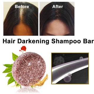 [listo stock] barra de champú oscurecimiento del cabello - acondicionador orgánico natural y esencia de reparación (4)