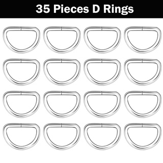 35 ganchos de cordón y 35 anillos d para bolso de mano hardware, correa mochila diy artesanía hebilla accesorios (5)