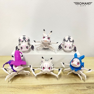 romancity 6pcs modelo de juguete anime araña muñeca simulación pvc creativo miniatura molde de exhibición para niños