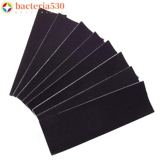 bacteria530 12pcs Wooden Fingerboard Black Grip Tape Stickers 110mmx35mm (9)