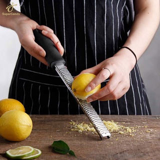 ✸Rallador de queso rectangular de acero inoxidable de 12 pulgadas herramientas de Chocolate limón Zester pelador de frutas Gadgets de cocina