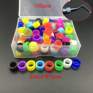 100Pcs/box Dental Silicone Code Rings Autoclavable Color Code Rings Dentistry Materials for Dentist