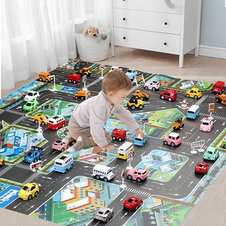 alfombra de los niños de tráfico juguetes alfombra de juego bebés jugando estera educativa