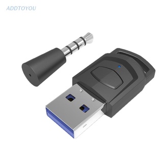 [3c] Transmisor compatible con Bluetooth inalámbrico con mm micrófono adaptador de Audio receptor de auriculares para PS5 PS4 PC
