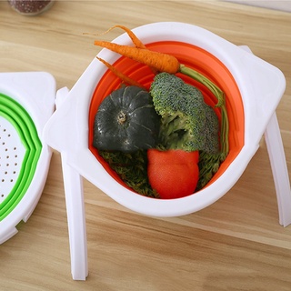 cesta de lavado plegable de frutas vegetales colador colador cesta de lavado