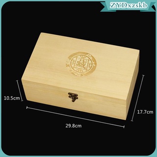 Wooden Coin Holder, Coin Storage Box Coin Collection Holder with Lock, Coin Collector Organizer Container Coin Display Commemorative Collection Case