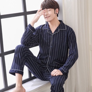 [en Stock] ropa de hombre de gran tamaño pijamas coreano Sleppwear Casual ropa de hogar baju tidur