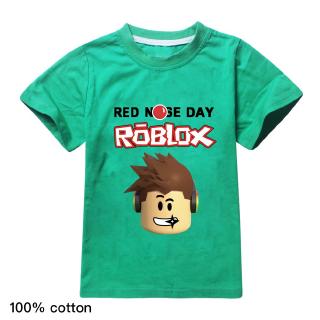 2020 Verano Nuevo ROBLOX 100 % Algodón Puro Niños Camisetas Tops Ropa Manga Corta Camiseta Niñas