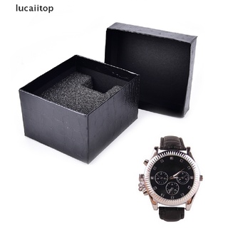 ctop negro pu noble durable presente caja de regalo caso para pulsera reloj de joyería.