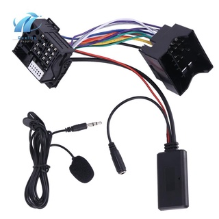 Cable Adaptador De Audio AUX Para Coche Bluetooth + MIC Para Peugeot 307 308 407 RD4 Radio CD