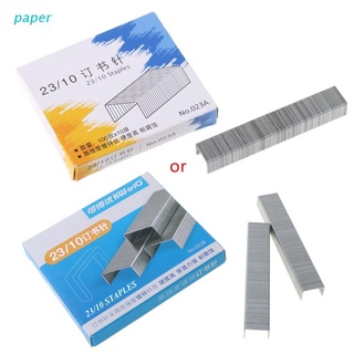 papel 1000 unids/caja resistente 23/10 grapas de metal para grapadora de oficina suministros escolares papelería (1)