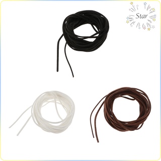 [star] Cuerda De cuero De 5m/cable De cuero De terciopelo Coreano De 2 mm grosor De cuero De gamuza/cuerda De cuero (1)