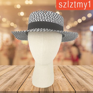 [caliente!] Cabeza de maniquí de lino profesional para sombreros de exhibición de peluquería principiante (8)