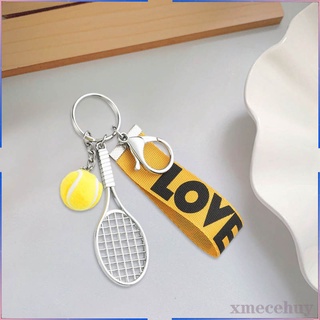 Llavero de raqueta de tenis llavero creativo de aleacin de moda llavero de raqueta de pelota de tenis regalo para amantes del deporte