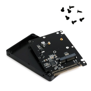 44pin mSATA a "IDE HDD SSD mSATA a PATA adaptador de tarjeta convertidor con estuche