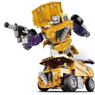 Transformación Robot Coche Excavadora De Juguete/Dump Truck/Mixer Bulldozer Ingeniería Juguetes Para Niños lv11 . br