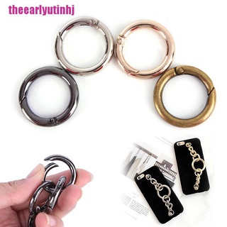 [theearly] 10Pcs New Metal HIgh Quality Women Man Bag Accessories Rings Hook Key Chain Bag