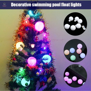 luces flotantes de piscina impermeables reemplazables juguetes de baño con agujeros colgantes para decoración de piscina al aire libre interior